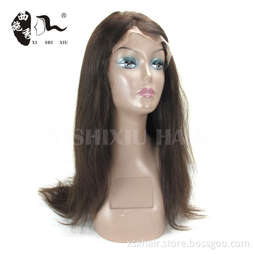 2016 Factory Wholesale virgin brazilian middle part lace front wig blonde indian remy
